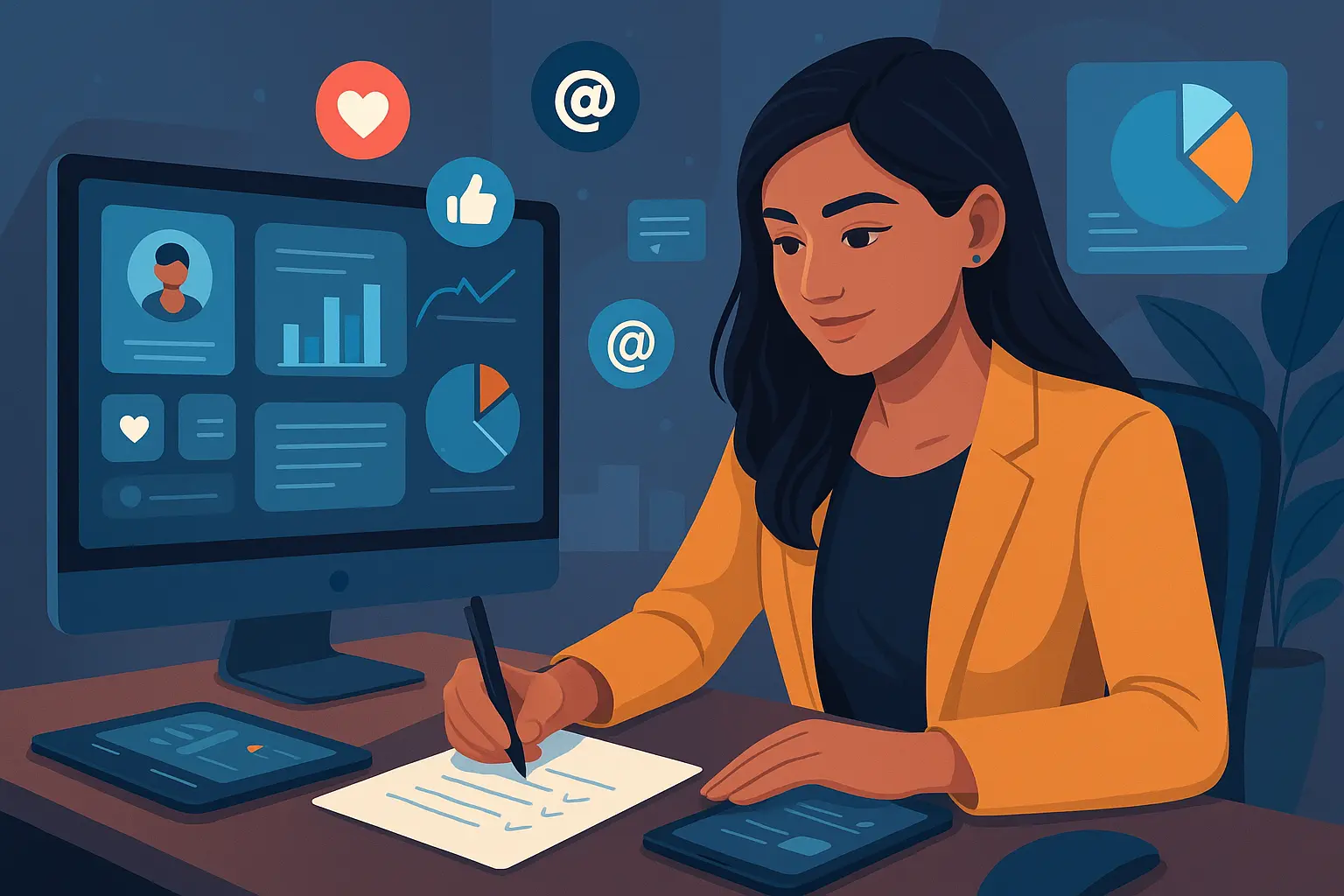 Pictures depicts a girl following a crash course