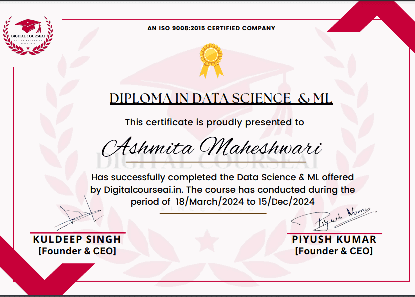 Data Science Certificate