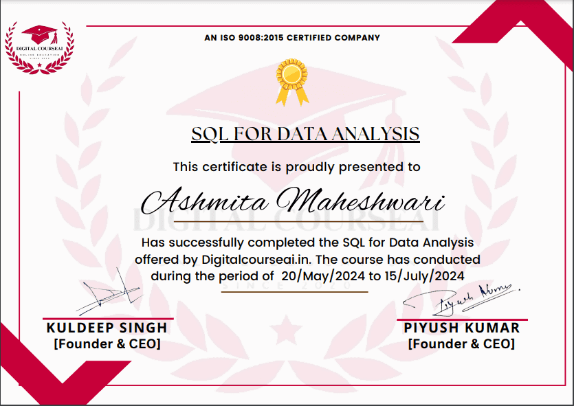 SQL Certificate